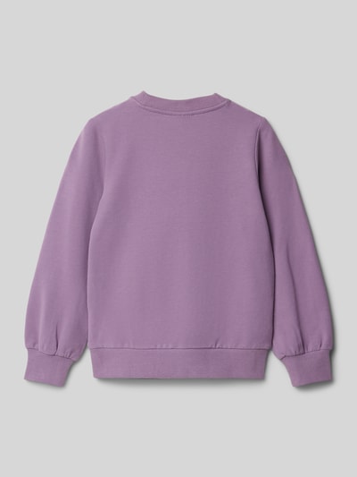 s.Oliver RED LABEL Comfort Fit Sweatshirt mit Glitzer-Applikation Purple 3