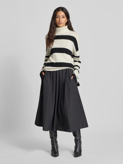 Liu Jo White Regular Fit Rollkragenpullover aus reiner Wolle Modell 'LIU JO BETTER' Offwhite 1