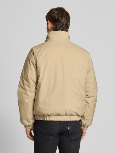 Lacoste Regular Fit Bomberjacke mit Stehkragen Beige 5
