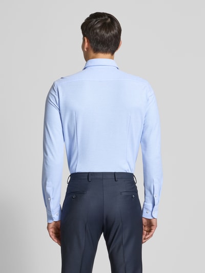 BOSS Koszula biznesowa o kroju slim fit z dżerseju Błękitny 5