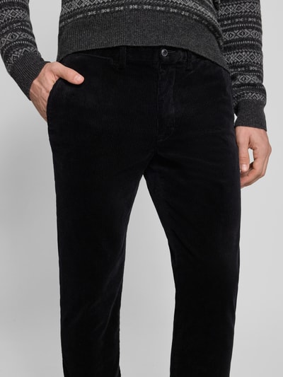 Polo Ralph Lauren Spodnie sztruksowe z kieszeniami z tyłu model ‘BEDFORD’ Czarny 3