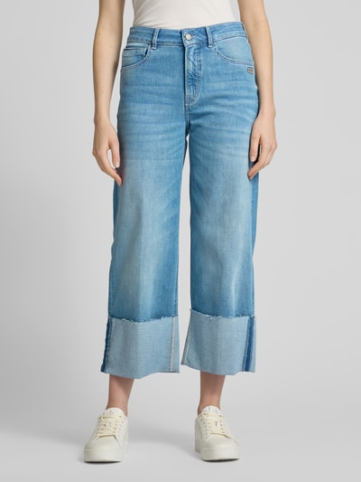 Gang Wide Fit Jeans mit verkürztem Schnitt Modell 'JETTE CULOTTE' Blau 4