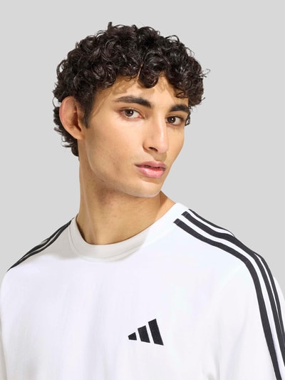 adidas Sportswear Regular Fit T-Shirt aus reiner Baumwolle Modell 'M 3S SJ LC T' Weiss 3