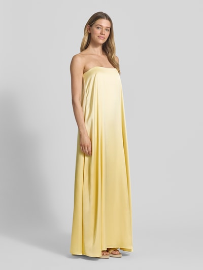 SWING Abendkleid mit Bandeau-Ausschnitt Hellgelb 1