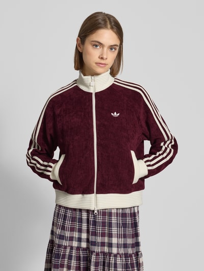 adidas Originals Jack met opstaande kraag en tweewegsritssluiting Bordeaux - 4