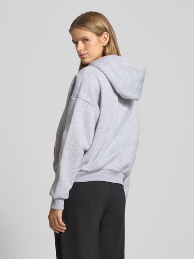 Review Bluza rozpinana oversized z kapturem Jasnoszary melanż 5