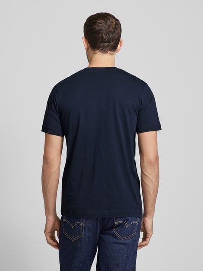 Tom Tailor T-shirt met labelprint Marineblauw - 5