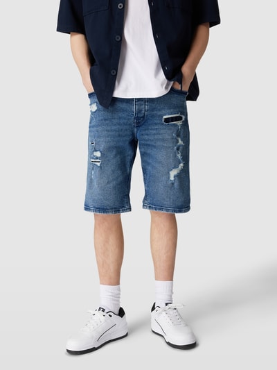 REVIEW Jeansshorts im Destroyed-Look Blau 4