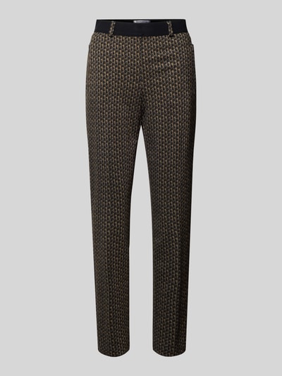 Raphaela By Brax Super slim fit broek met elastische band, model 'LILLYTH' Olijfgroen - 2