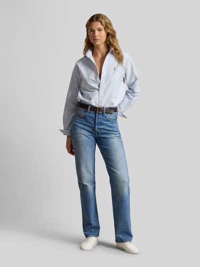 Polo Ralph Lauren Bluzka koszulowa o kroju relaxed fit z czystej bawełny Jasnoniebieski 1