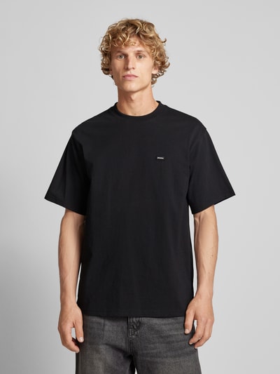 Dickies T-shirt met labeldetails, model 'CLANCY' Zwart - 4