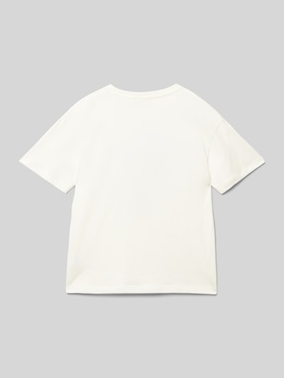 Tom Tailor T-shirt met motiefprint Offwhite - 3