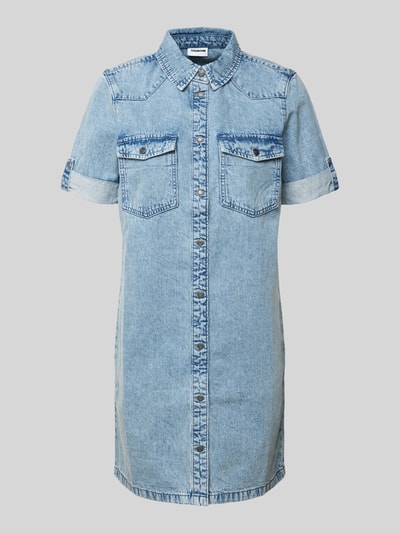 Noisy May Sukienka jeansowa z rękawem o dł. 1/2 model ‘NEW SIGNE’ Jasnoniebieski 2