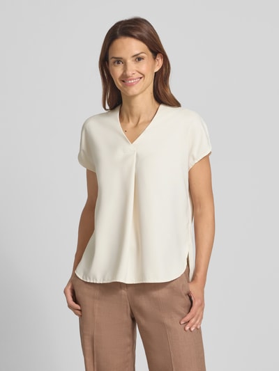 Christian Berg Woman Selection Blusenshirt mit V-Ausschnitt Offwhite 4