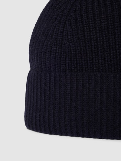 MCNEAL Beanie aus reinem Kaschmir mit breitem Umschlag Marine 2