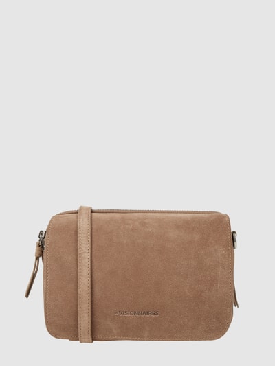 Les Visionnaires Crossbody Bag aus Veloursleder Modell ''Emily' Taupe 2