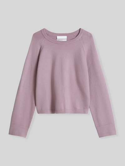 Marc O'Polo Sweter z wełny z raglanowymi rękawami Fiołkoworóżowy 2