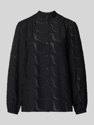 Brax Bluzka o kroju regular fit z mieszanki wiskozy model ‘VIVI’ Czarny 2