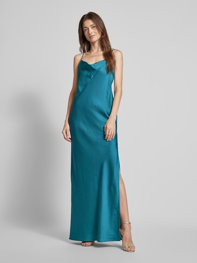 Jake*s Cocktail Abendkleid mit Gehschlitz Aqua Melange 4