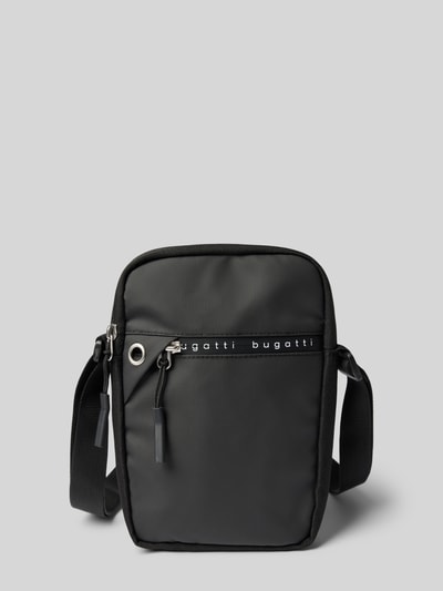 bugatti Crossbodytas met labelprint, model 'Blanc'  - 2