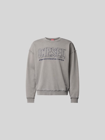 Diesel Sweatshirt mit Label-Detail Mittelgrau 2