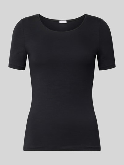 Hanro T-Shirt mit Rundhalsausschnitt Modell 'SOFT TOUCH' Black 1