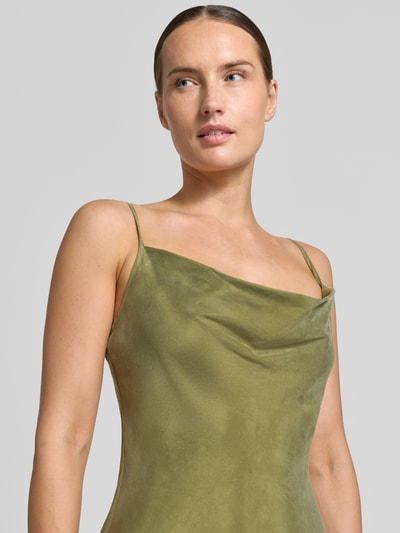 GUESS Midi-jurk van lyocellmix met viscose, model 'Lina' Olijfgroen - 3