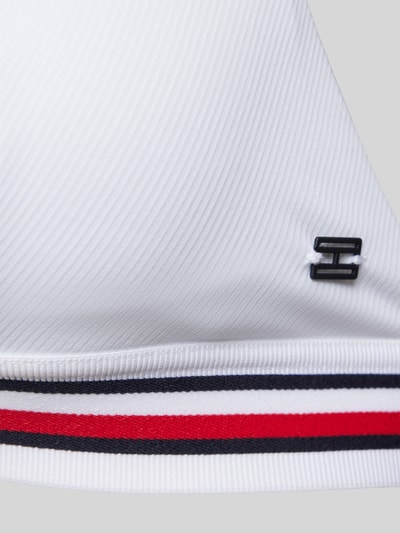 TOMMY HILFIGER Bikini-Oberteil mit verstellbaren  Spaghettiträgern Weiss 2
