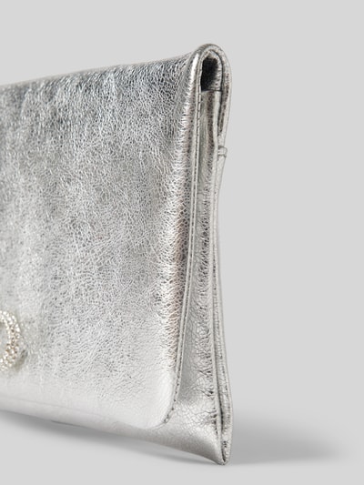 Abro Leren clutch met applicatie Zilver - 3