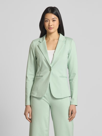 ICHI Slim fit blazer met paspelzakken, model 'KATE' Lichtgroen - 4