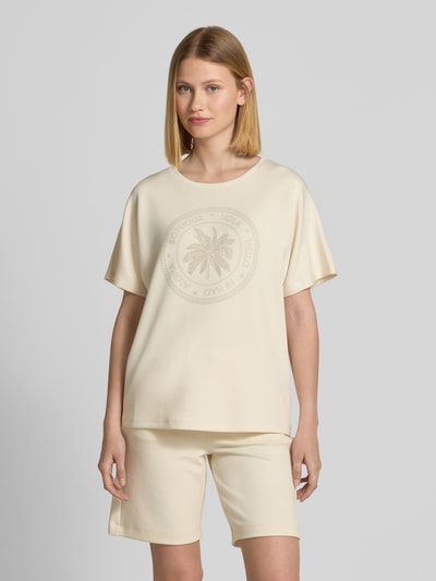 Soyaconcept Sweatshirt mit Label-Print Modell 'BANU' Offwhite 4