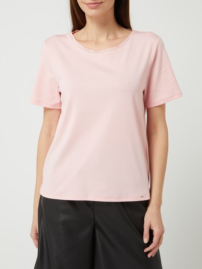 Marc Cain T-Shirt mit Logo-Applikation Rosa 4