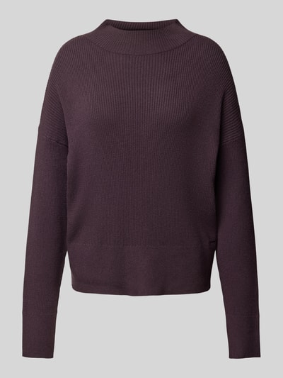 QS Strickpullover mit Turtleneck Aubergine 2