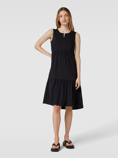 MORE & MORE Knielanges Kleid im Stufen-Look Black 4