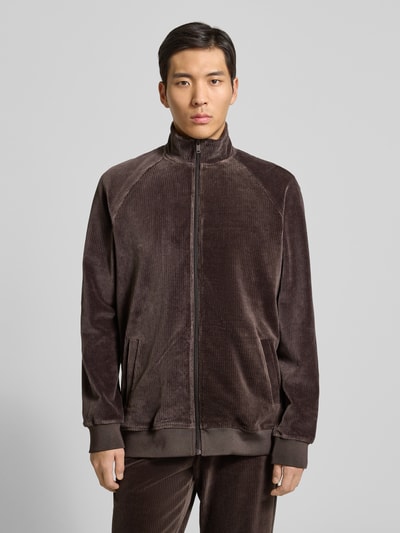 MCNEAL Sweatjacke mit Stehkragen Schoko 4