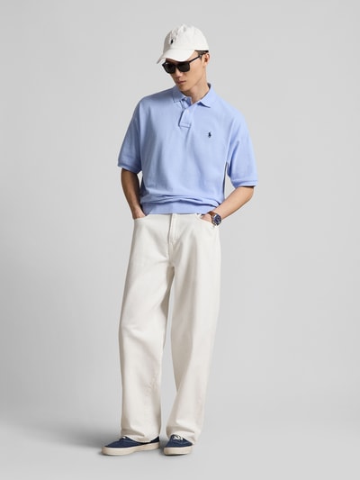 Polo Ralph Lauren Loose Fit Poloshirt aus reiner Baumwolle Bleu 1