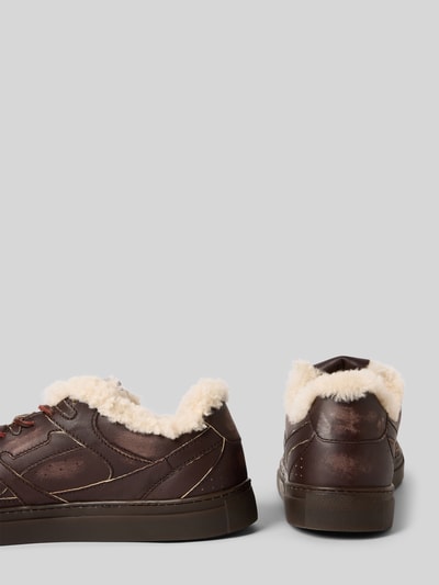 Copenhagen Sneaker mit Schnürverschluss Mittelbraun 2