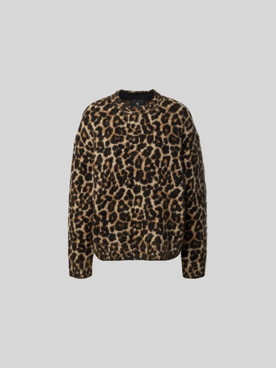 Anine Bing Relaxed Fit Pullover aus Woll-Alpaka-Mix Mittelbraun 2