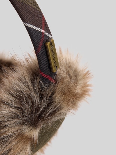 Barbour Ohrenwärmer mit Baumwoll-Anteil Modell 'FAUX-FUR' Oliv 2
