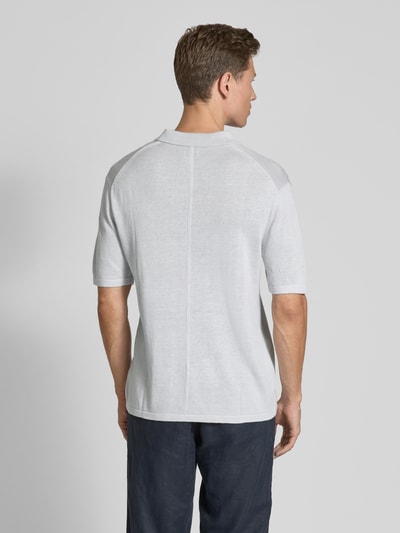 CK Calvin Klein Poloshirt met V-hals Lichtblauw - 5