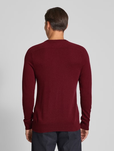 FTC-Cashmere Kaschmirpullover mit Rundhalsausschnitt Bordeaux 5