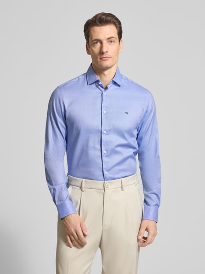 Tommy Hilfiger Tailored Fit Freizeithemd aus Baumwoll-Mix Bleu 4