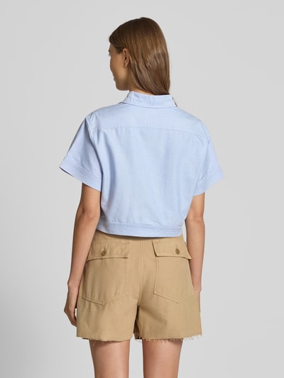 Polo Ralph Lauren Regular Fit Bluse mit Knotendetail Bleu 5