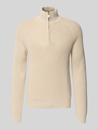 MCNEAL Strickpullover mit gerippten Abschlüssen Sand 2