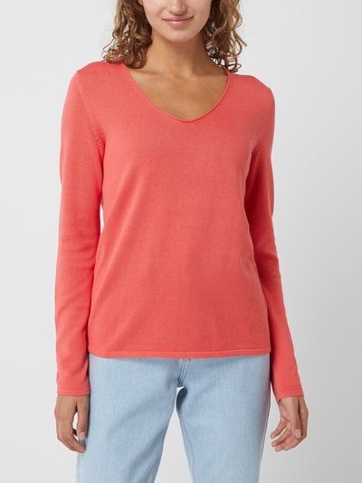 Tom Tailor Pullover mit V-Ausschnitt  Pink 4