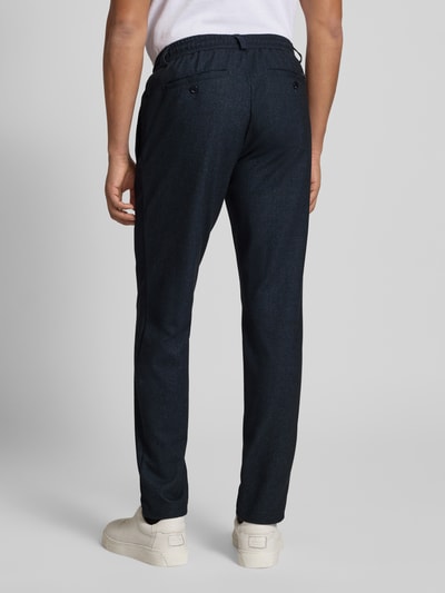 Brax Spodnie materiałowe o kroju slim fit z kieszeniami z tyłu model ‘Phil’ Granatowy 5