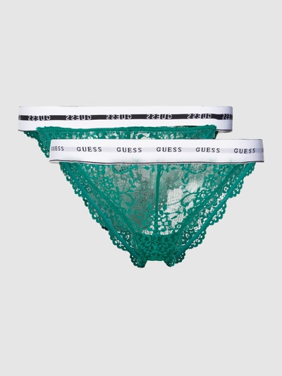 Guess String met kant, model 'BELLE' Groen - 1