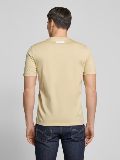 HUGO T-Shirt mit Rundhalsausschnitt Modell 'Dimerstee' Beige 5