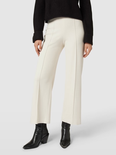 Raffaello Rossi Stoffen broek met vaste persplooien, model 'ELAINE' Offwhite - 4