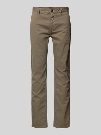 BOSS Orange Slim Fit Chino mit Gürtelschlaufen Oliv 2